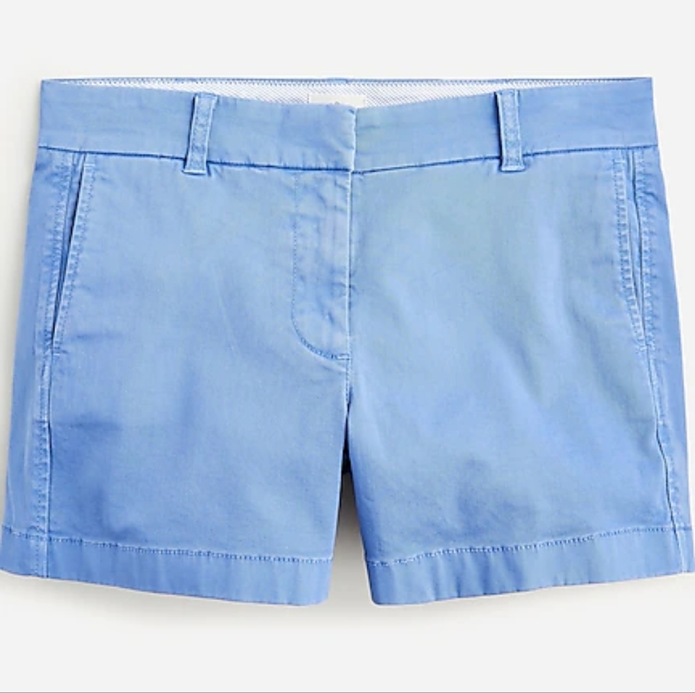 J Crew 4" Chinos in Delphinium Blue